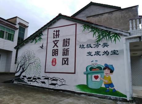 临湘墙绘是现在流行的墙体广告