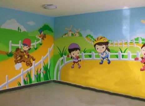 临湘幼儿园墙体彩绘制作流程及注意事项
