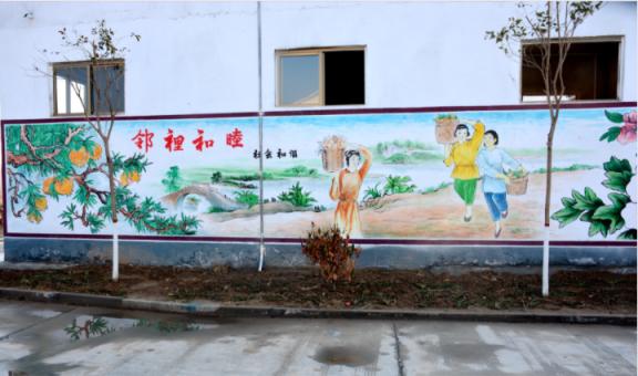 临湘乡镇文化墙 乡风文明焕发新活力
