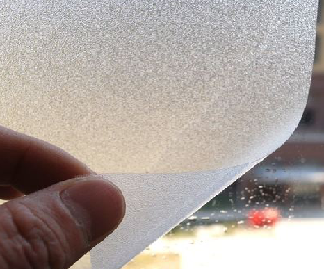 临湘玻璃门外面粘广告用什么材料好？